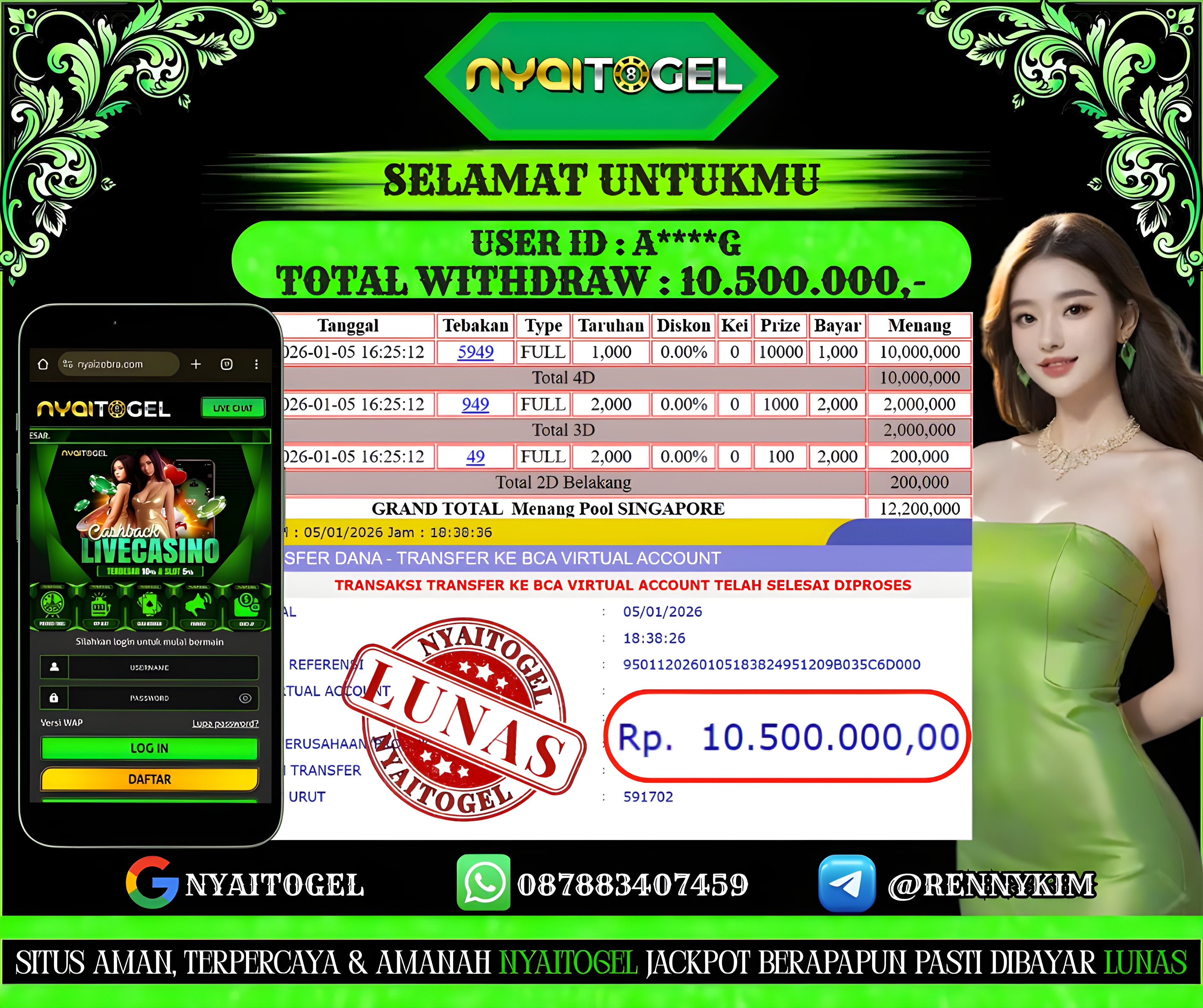 bukti jp togel
