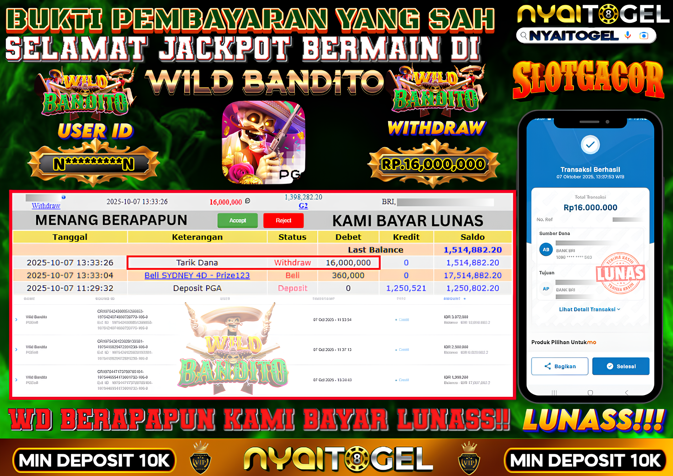 NYAITOGEL Bukti Jackpot Slot