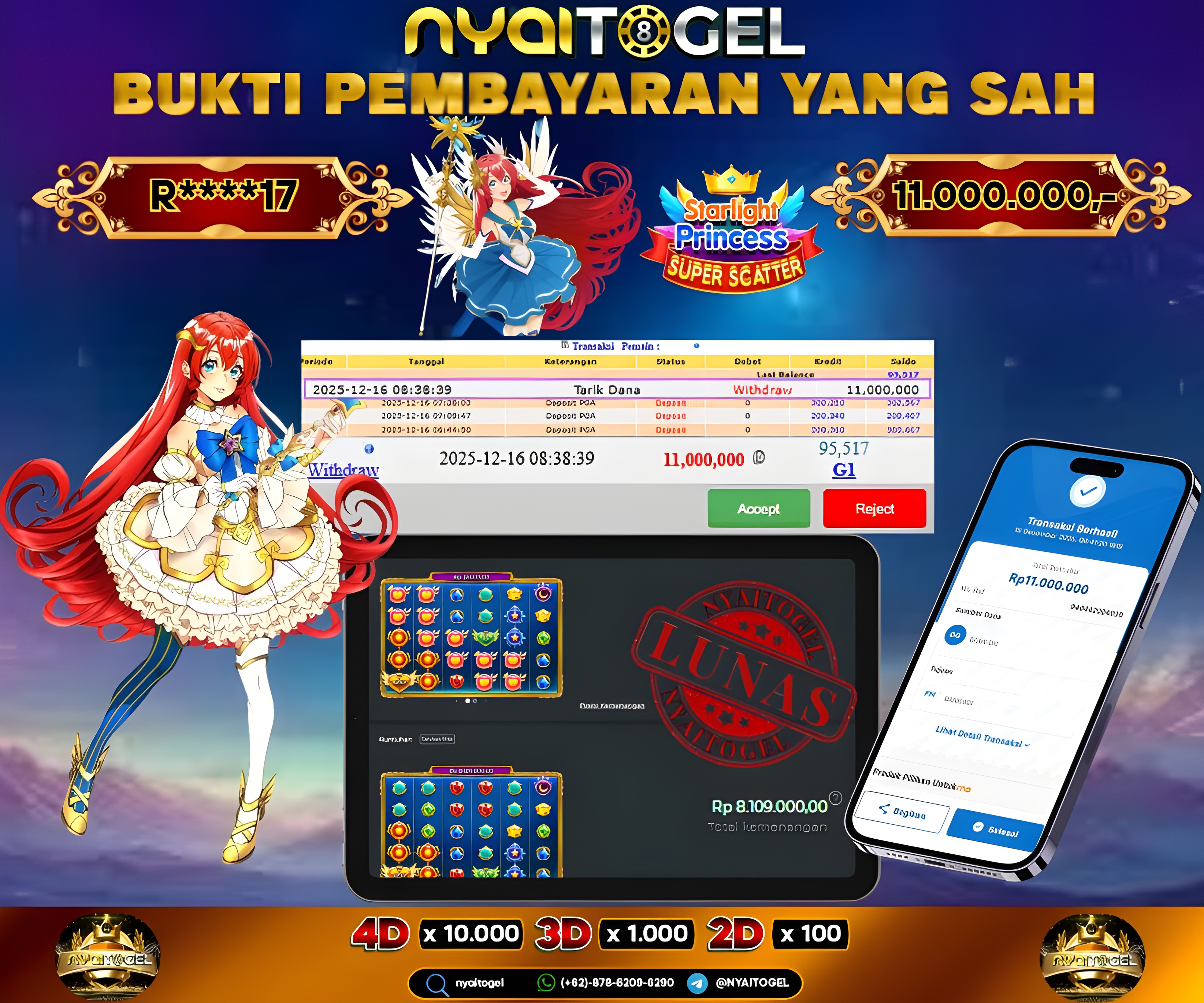 BUKTI JP SLOT HARI INI