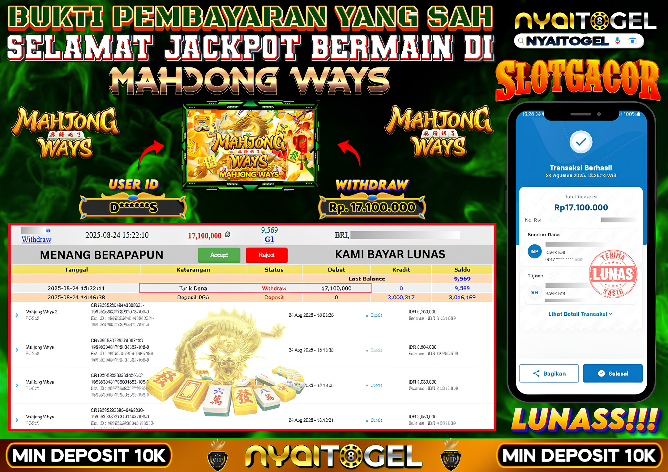 NYAITOGEL Bukti Jackpot Slot