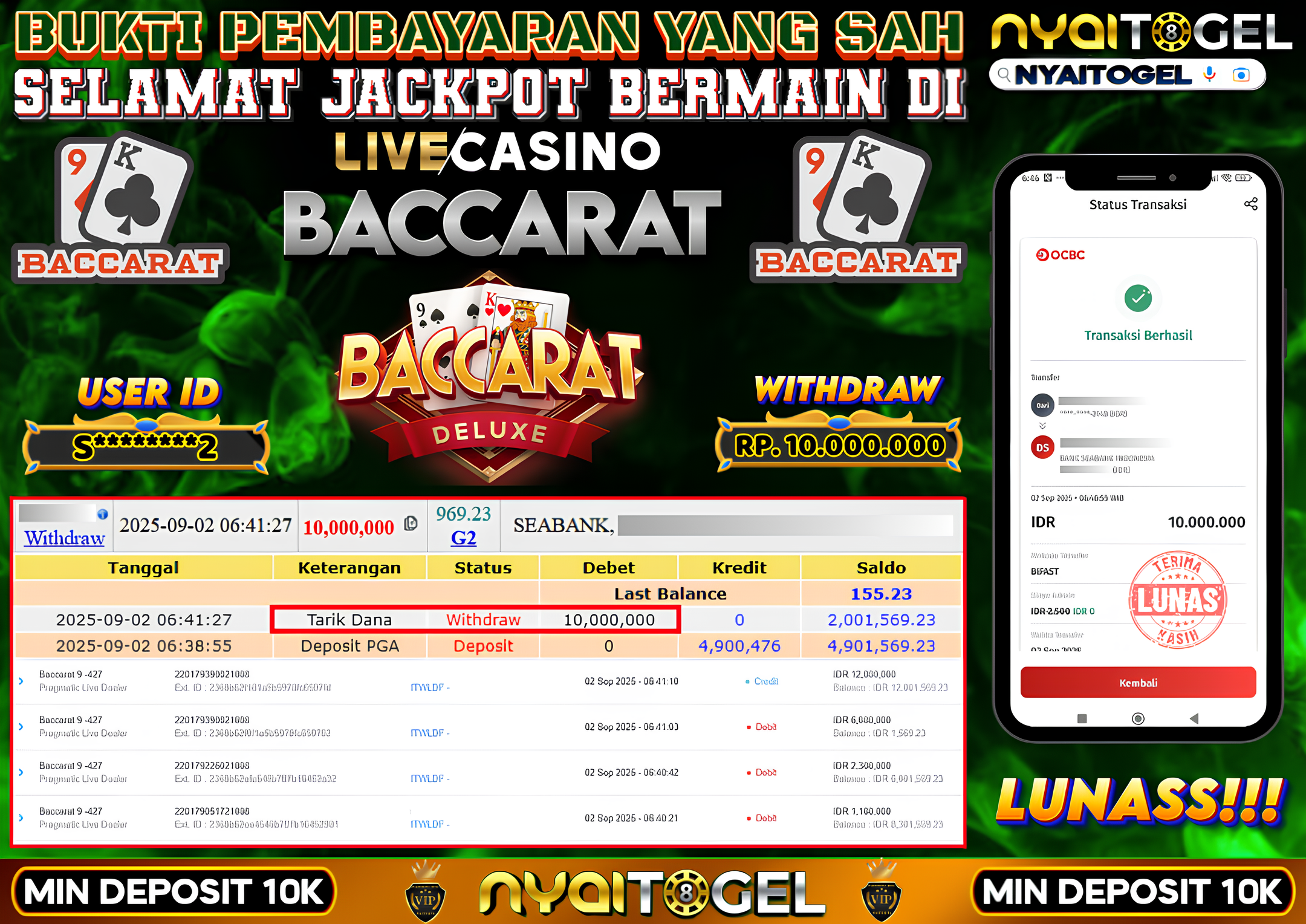 NYAITOGEL Bukti Jackpot Livecasino