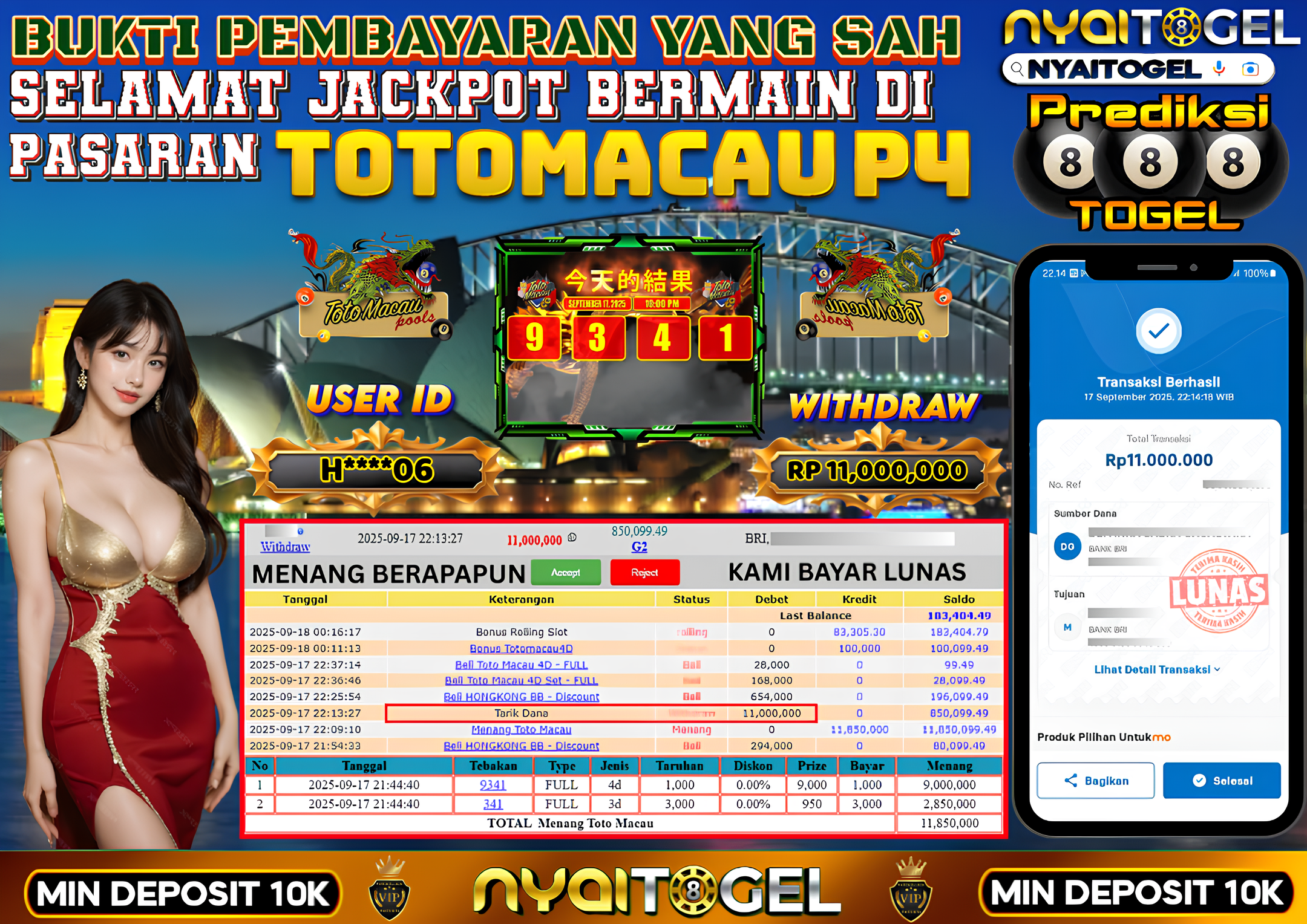 NYAITOGEL Bukti Jackpot Togel