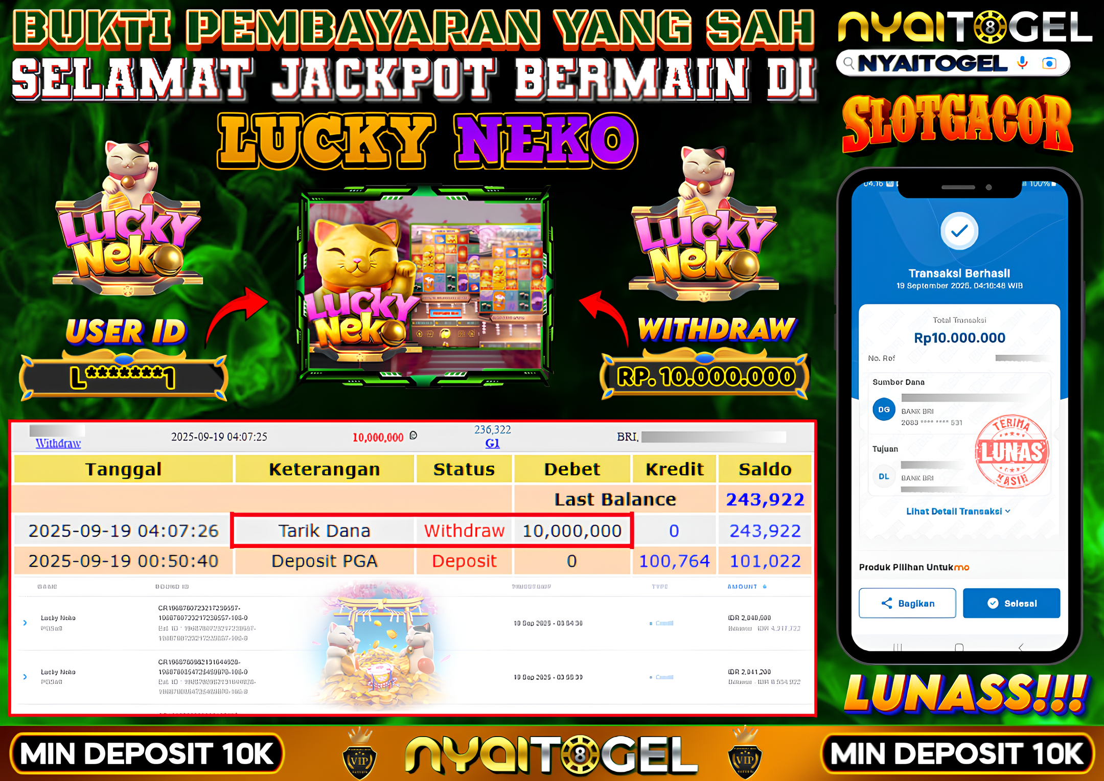 NYAITOGEL Bukti Jackpot Slot