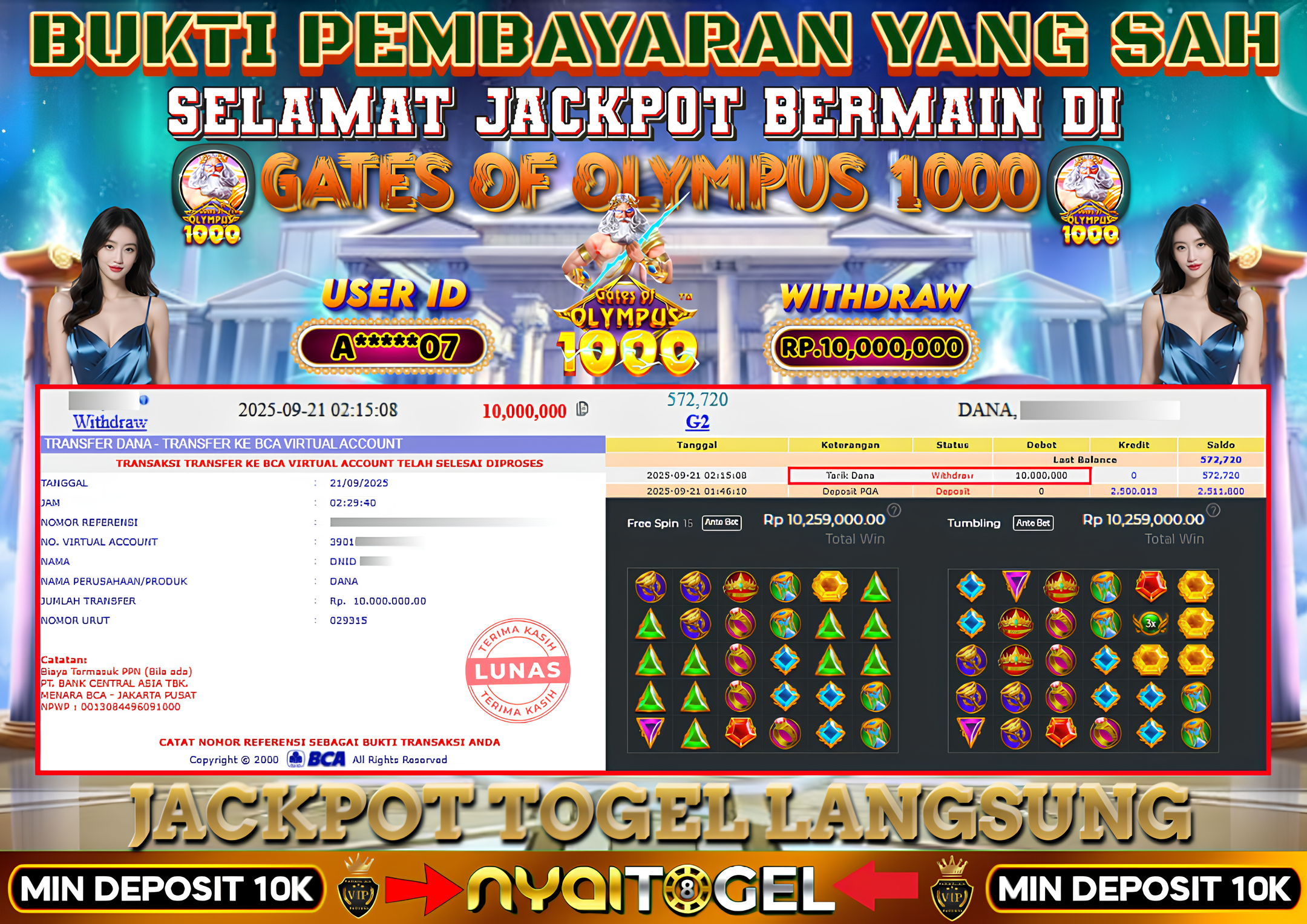 NYAITOGEL Bukti Jackpot Slot