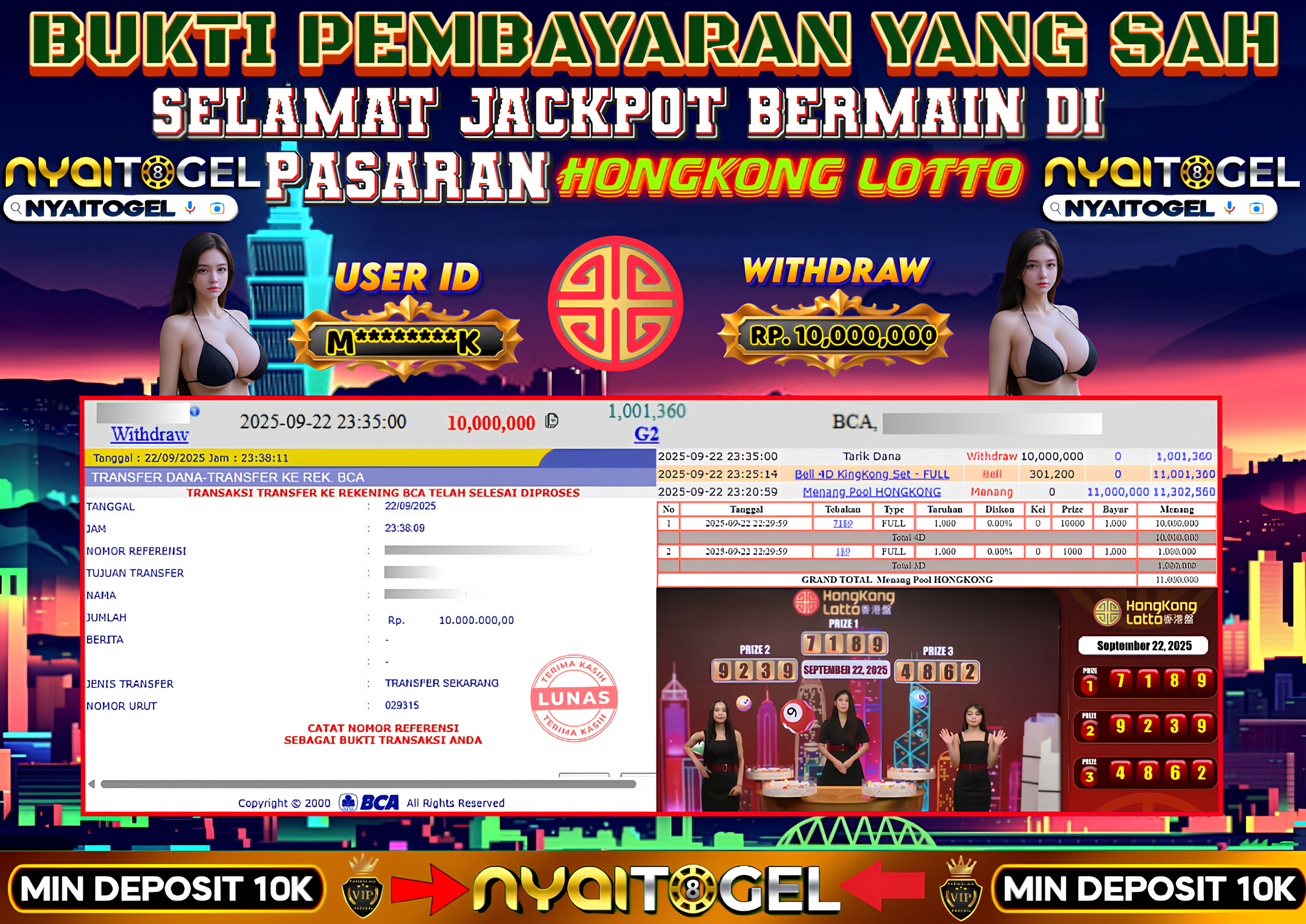 NYAITOGEL Bukti Jackpot Togel