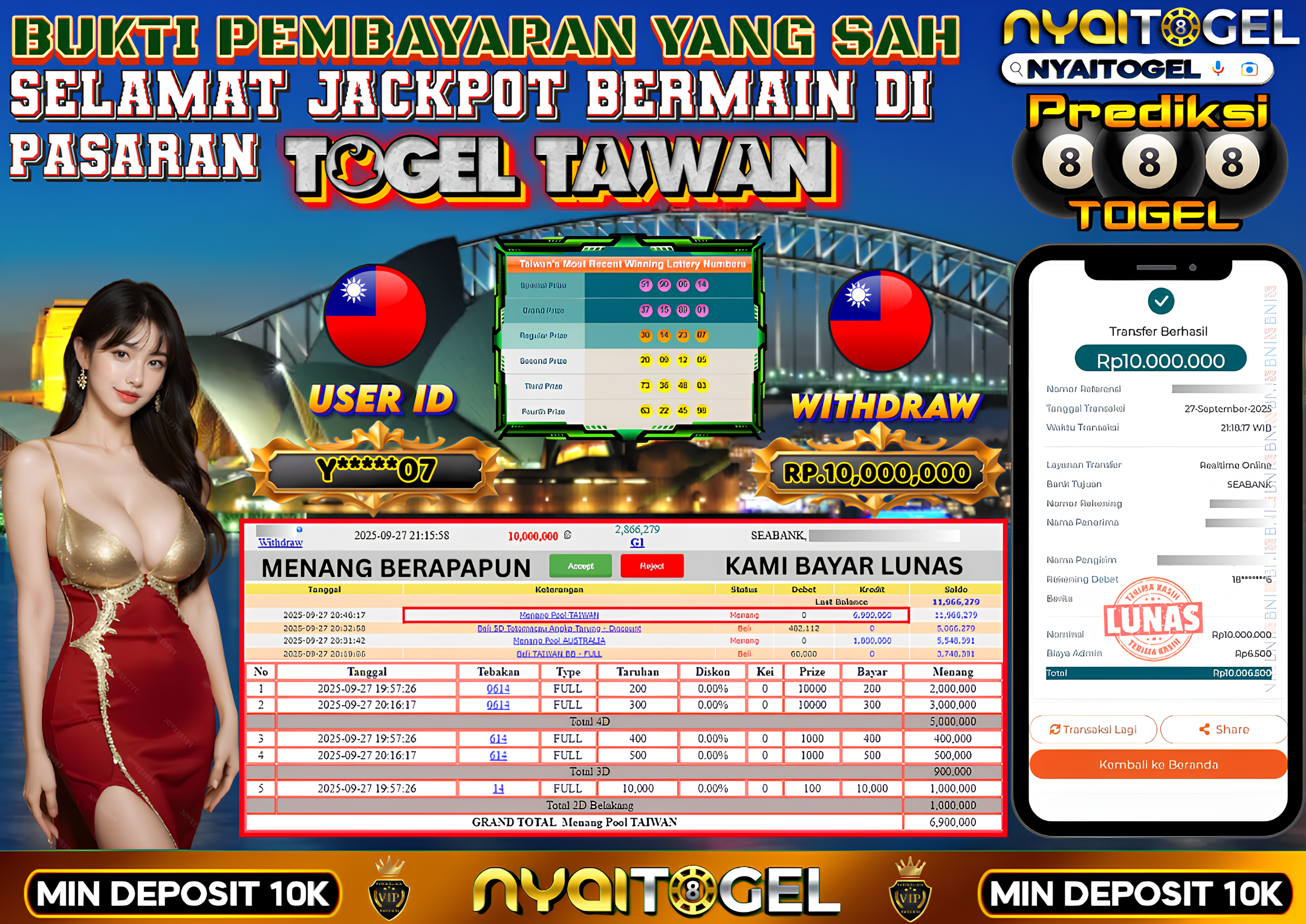 NYAITOGEL Bukti Jackpot Togel
