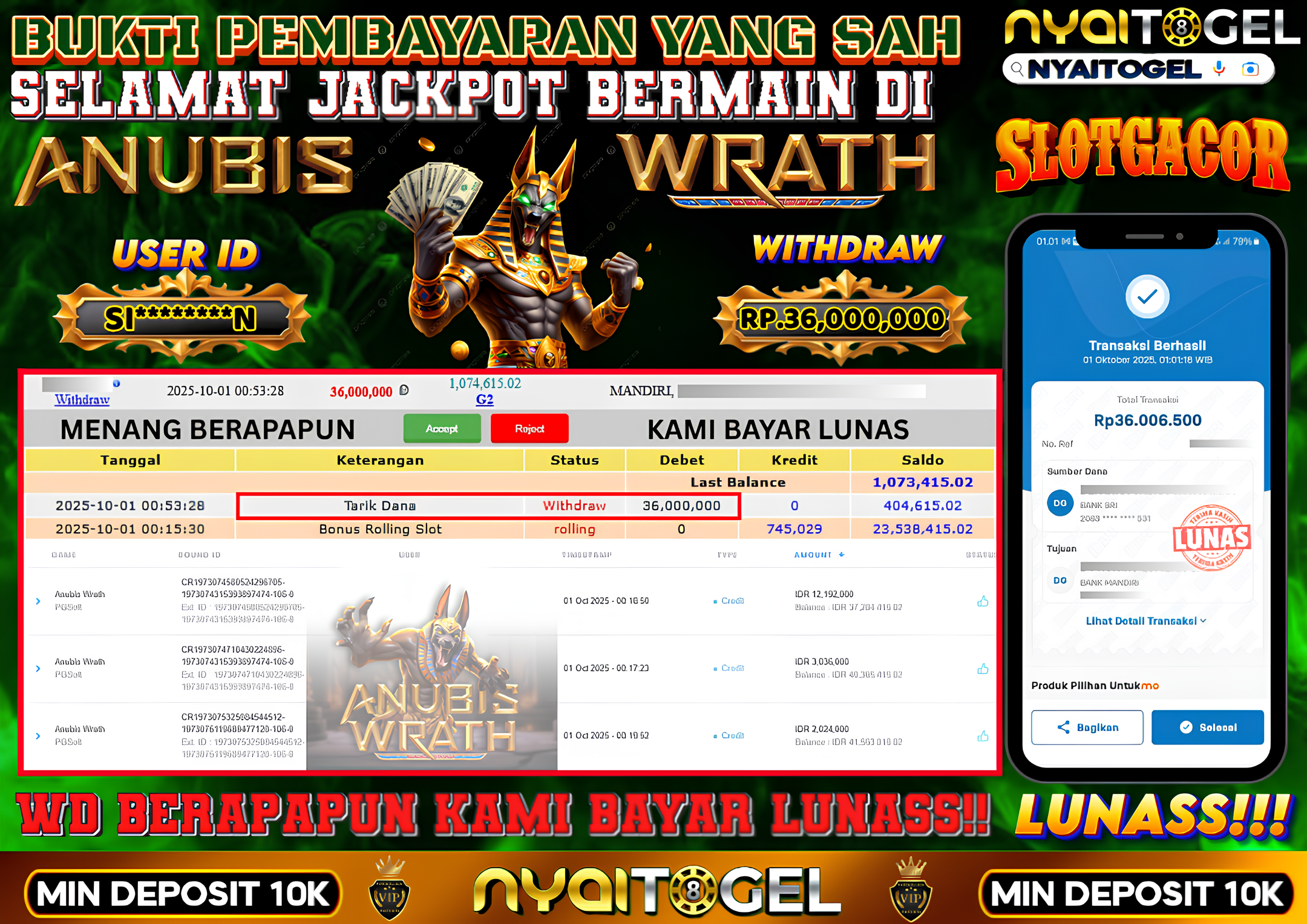 NYAITOGEL Bukti Jackpot Slot