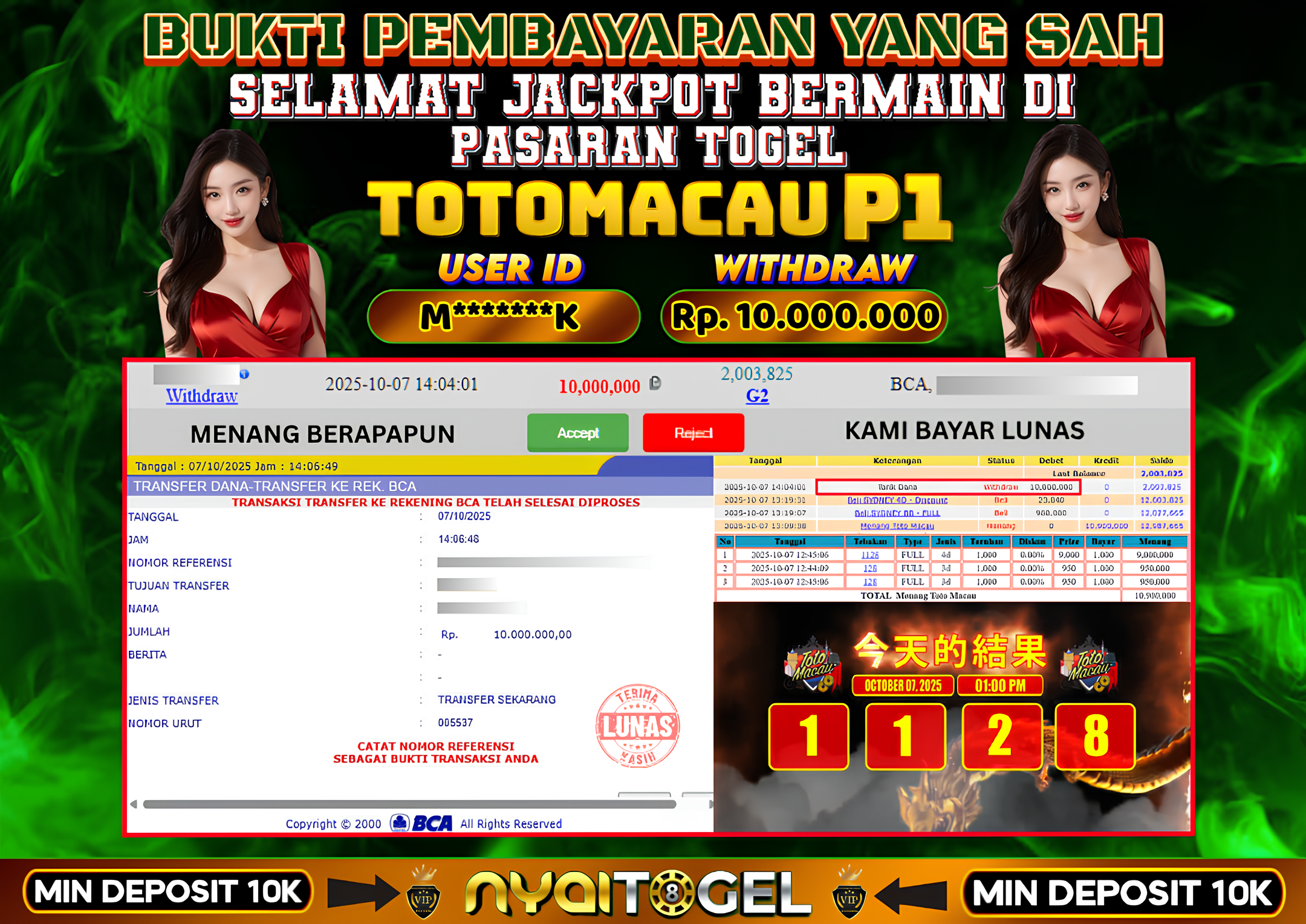 NYAITOGEL Bukti Jackpot Togel