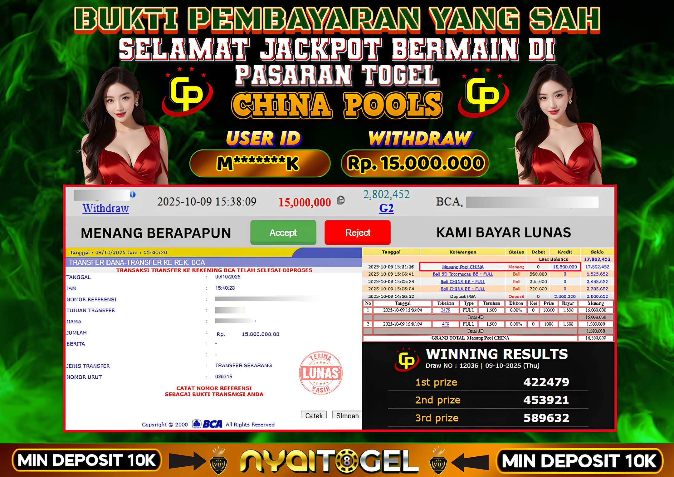 NYAITOGEL Bukti Jackpot Togel