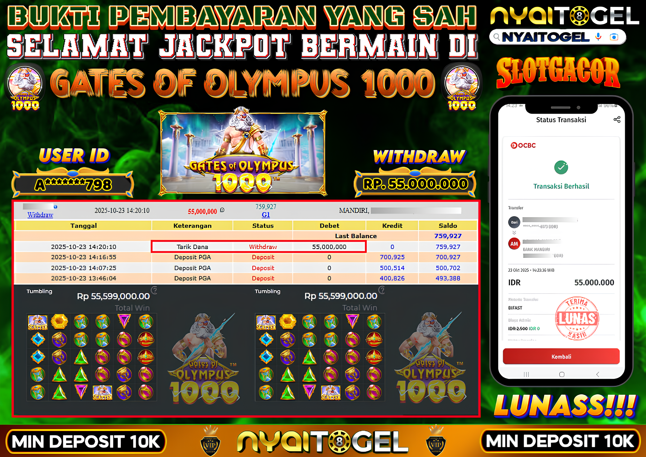 NYAITOGEL Bukti Jackpot Slot