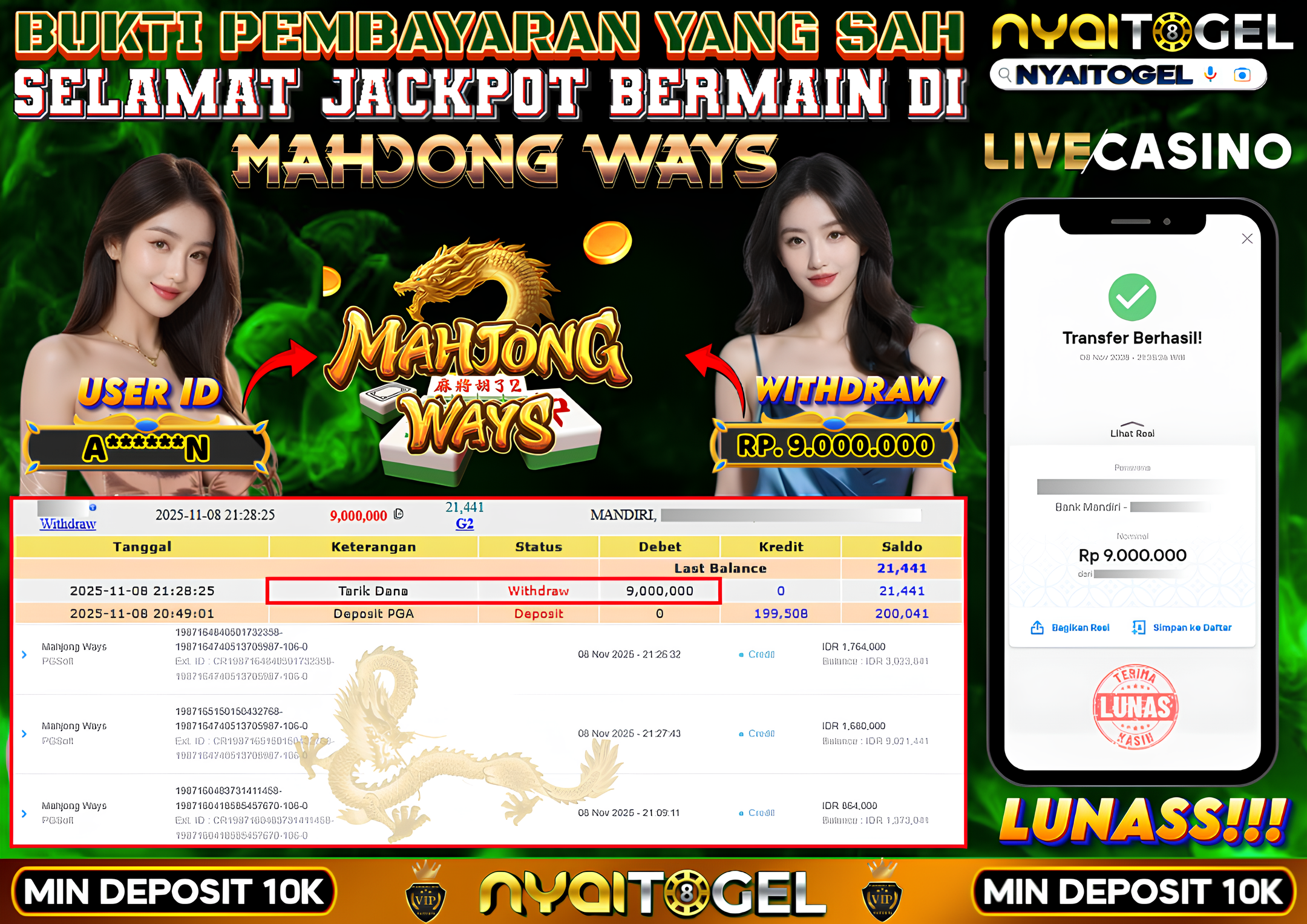 NYAITOGEL Bukti Jackpot Slot