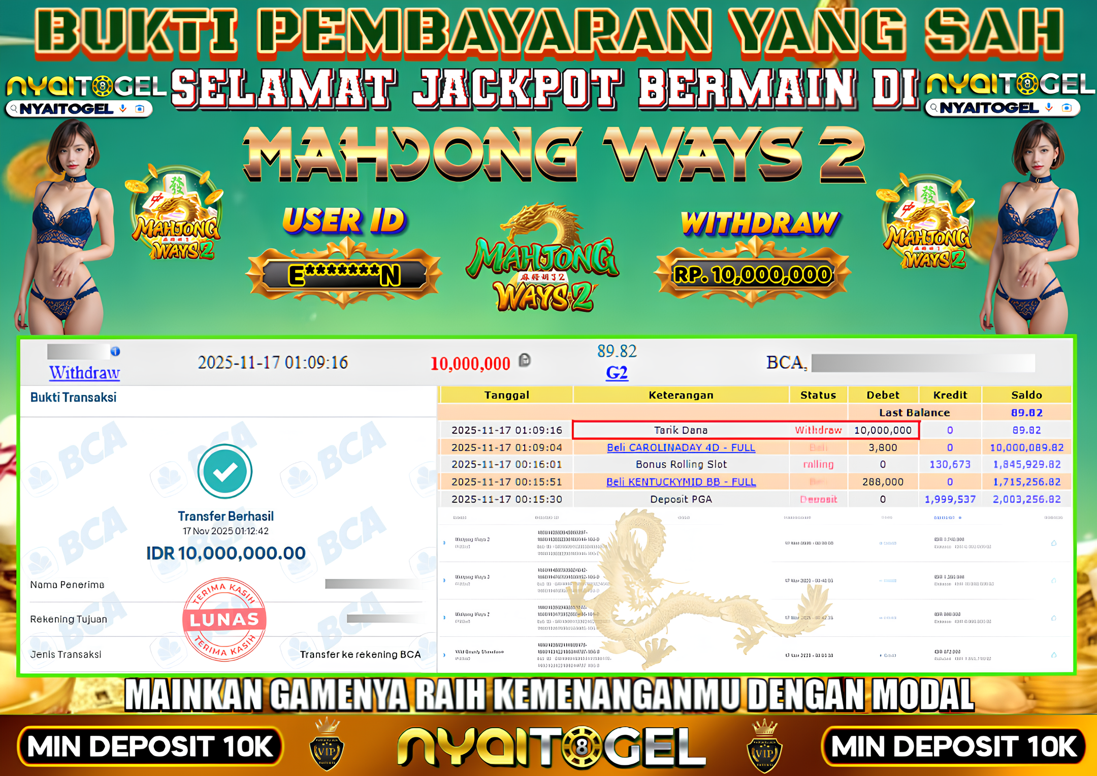 NYAITOGEL Bukti Jackpot Slot