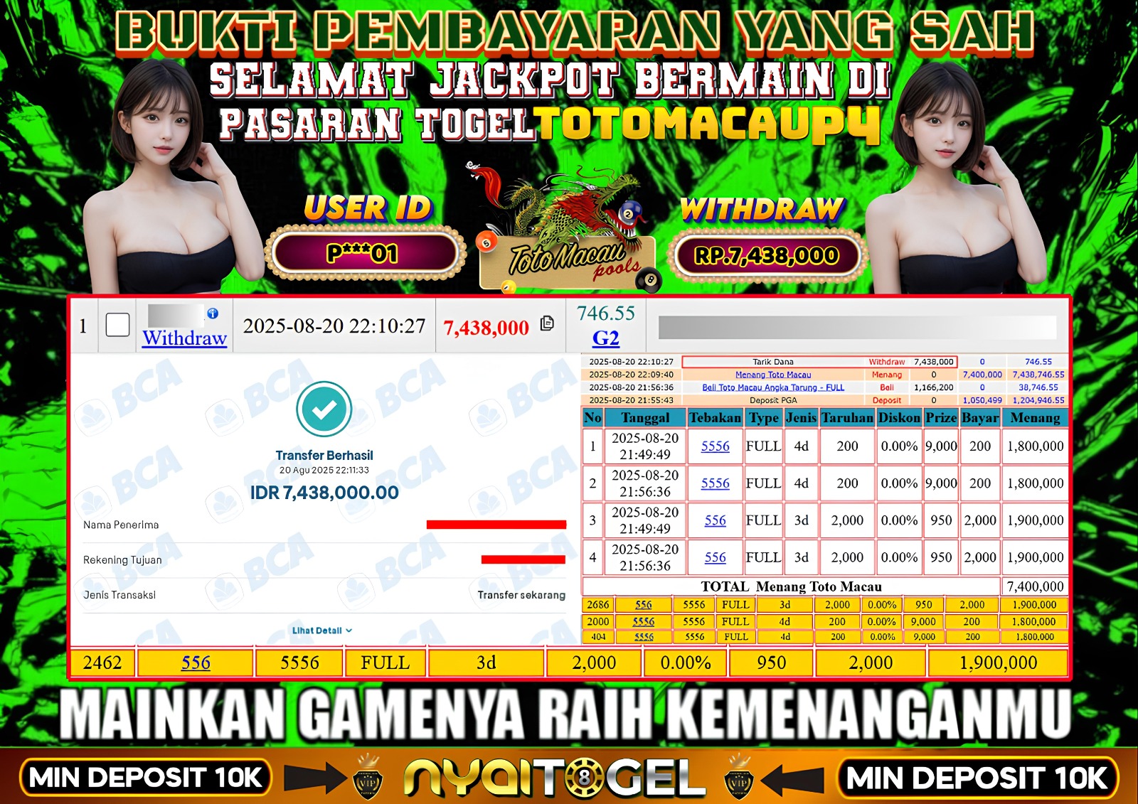 bukti jp togel