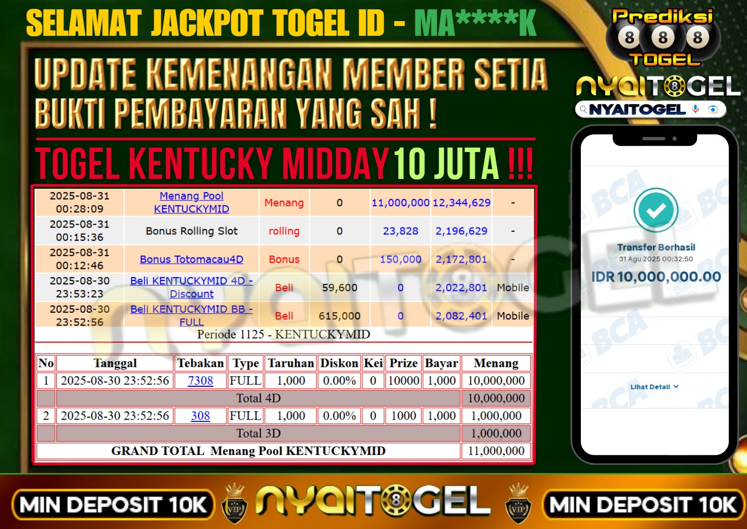 bukti jp togel