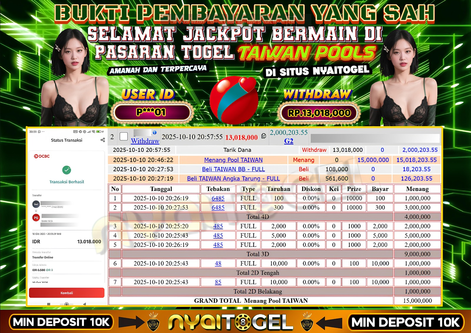 bukti jp togel