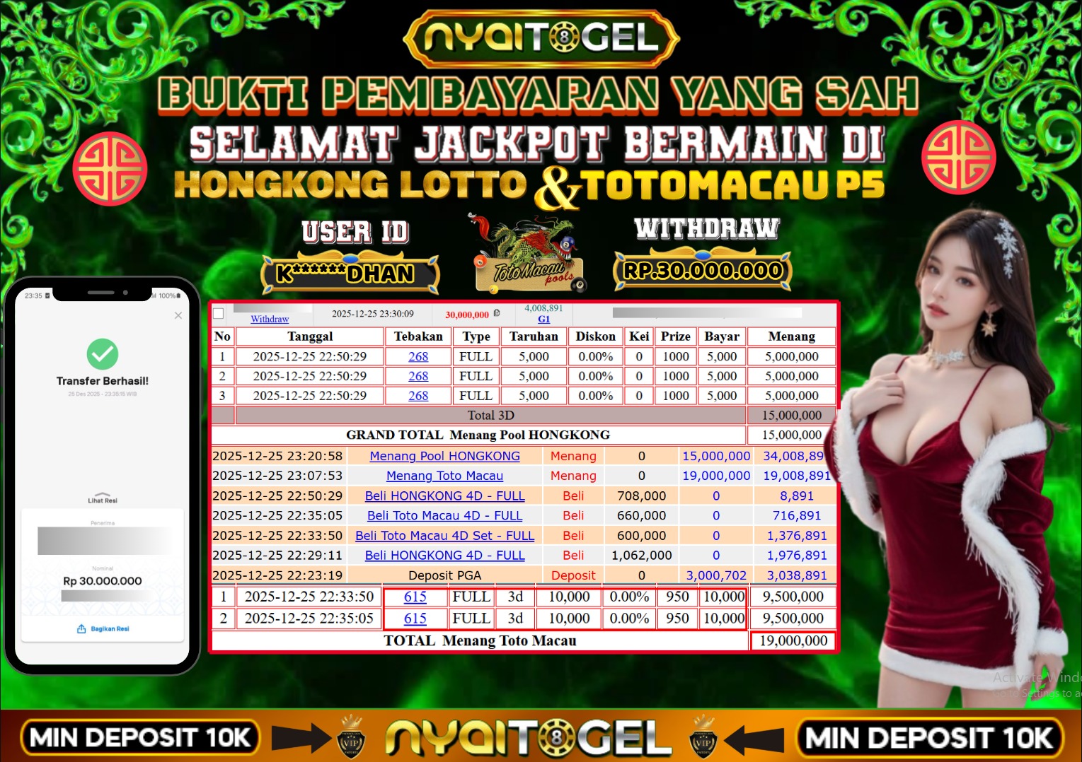 bukti jp togel