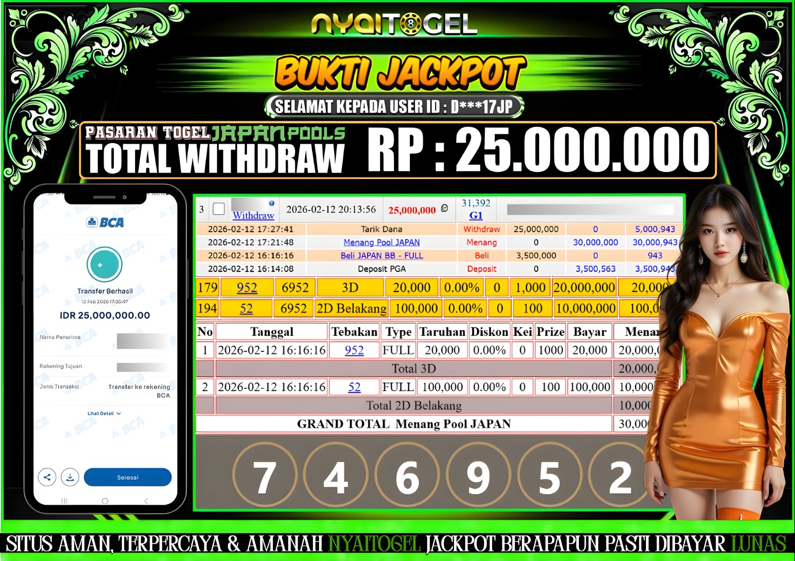 bukti jp togel