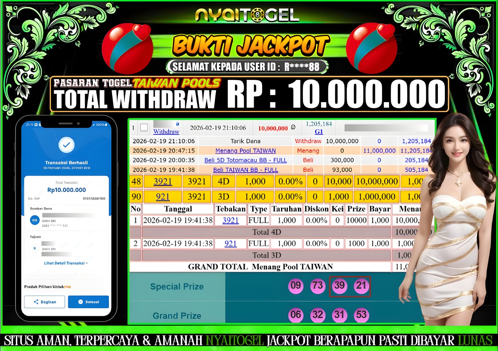 bukti jp togel