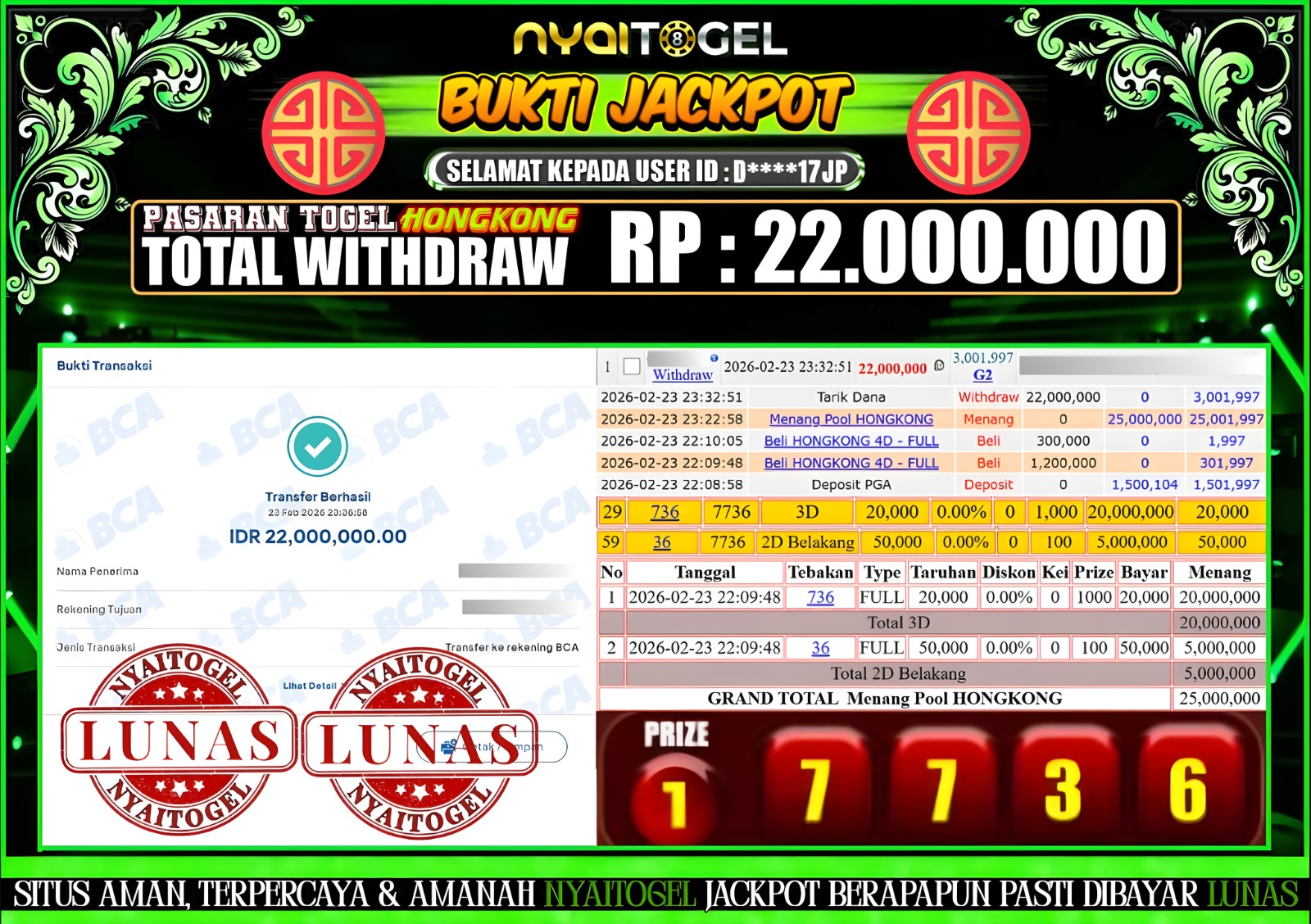 bukti jp togel
