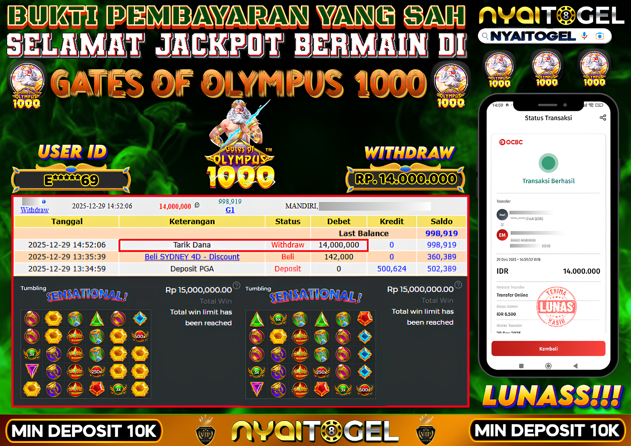 NYAITOGEL Bukti Jackpot Slot
