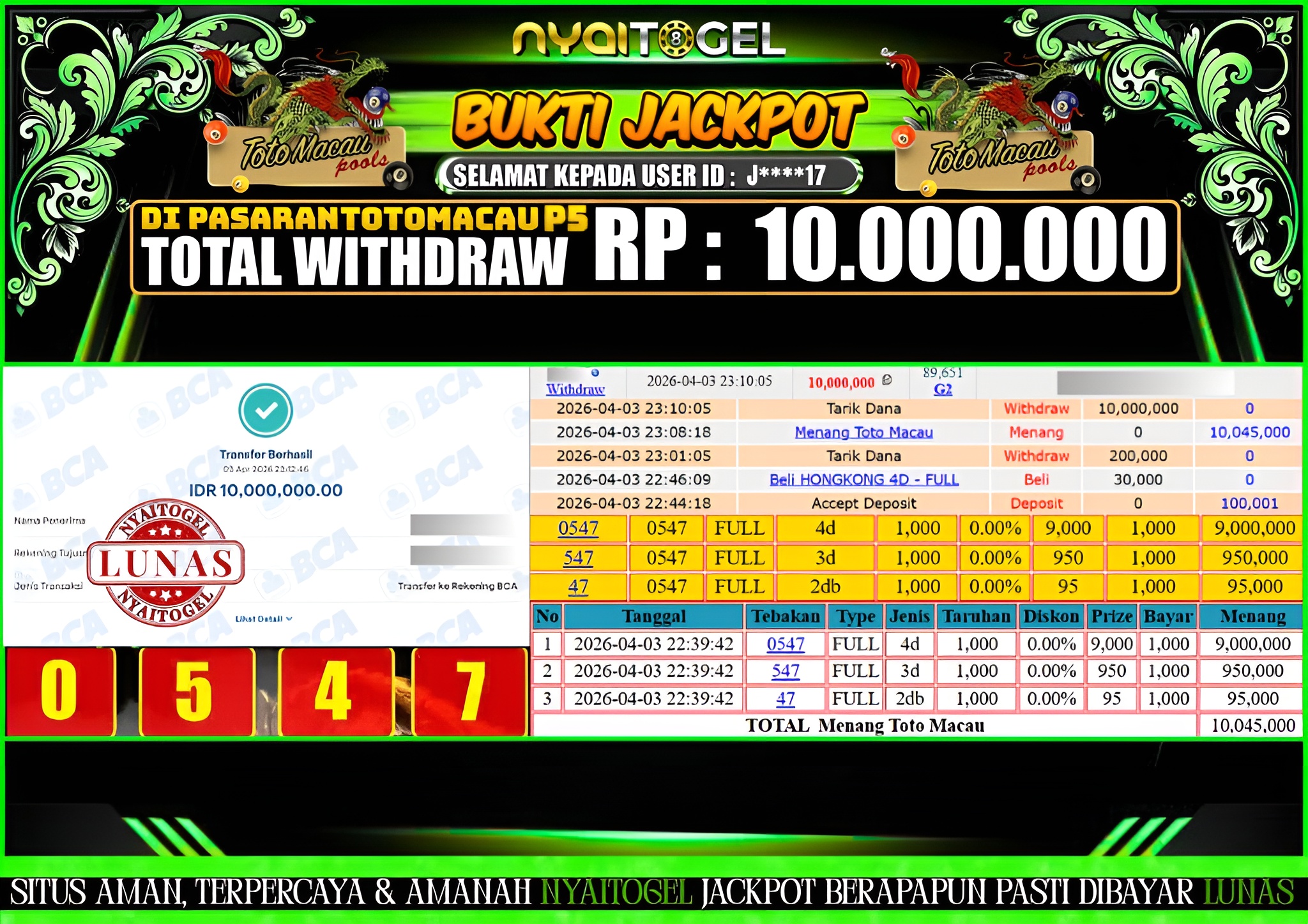 Bukti Jp Togel 
