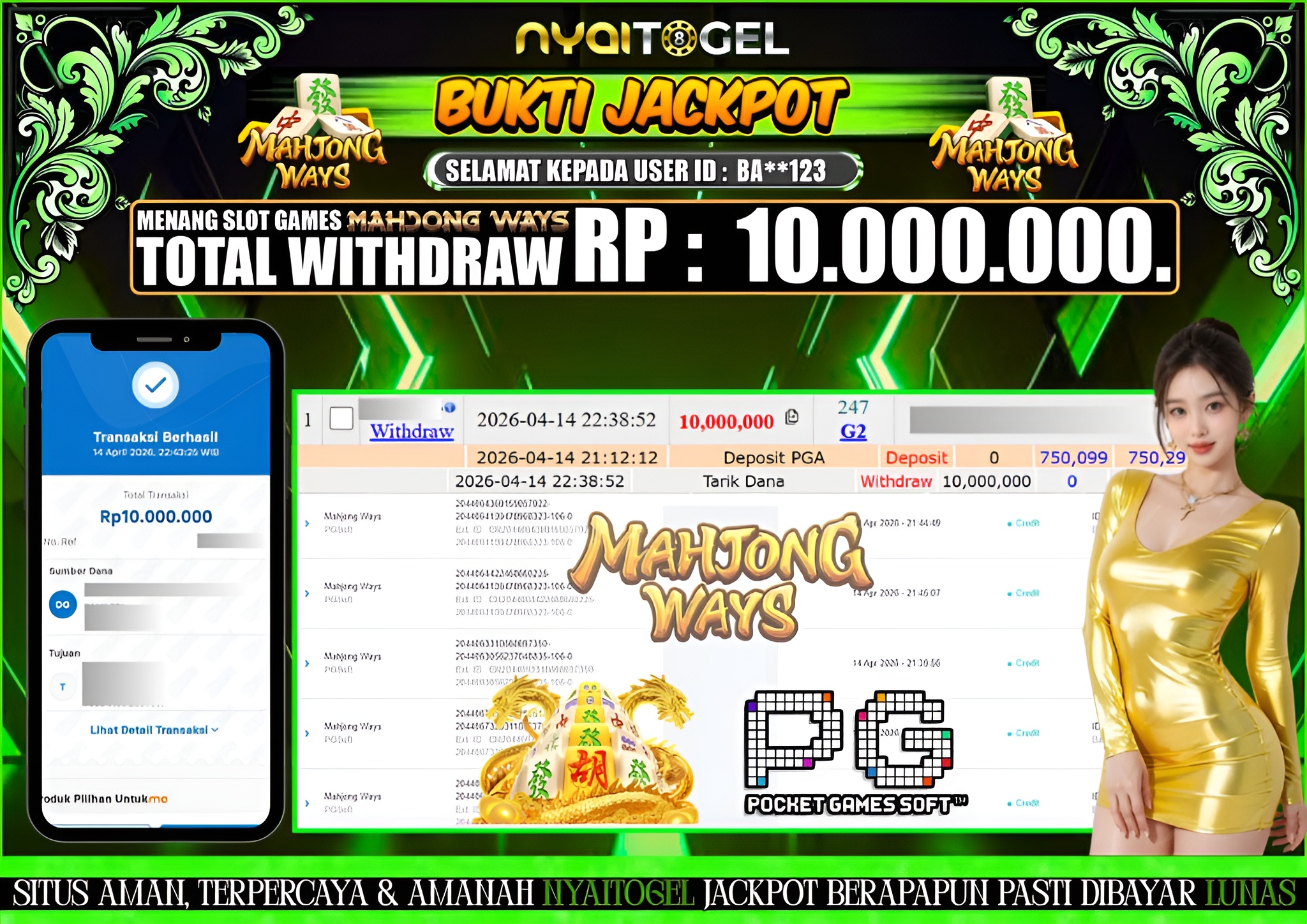 Bukti Jp Slot Mahjong Ways