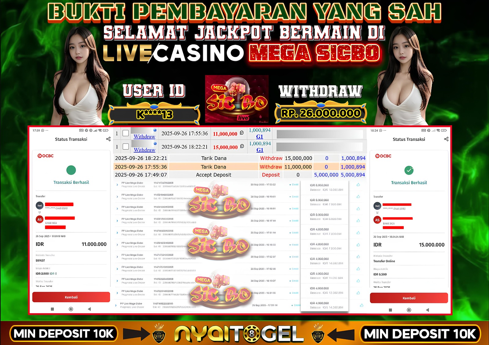 NYAITOGEL Bukti Jackpot Livecasino