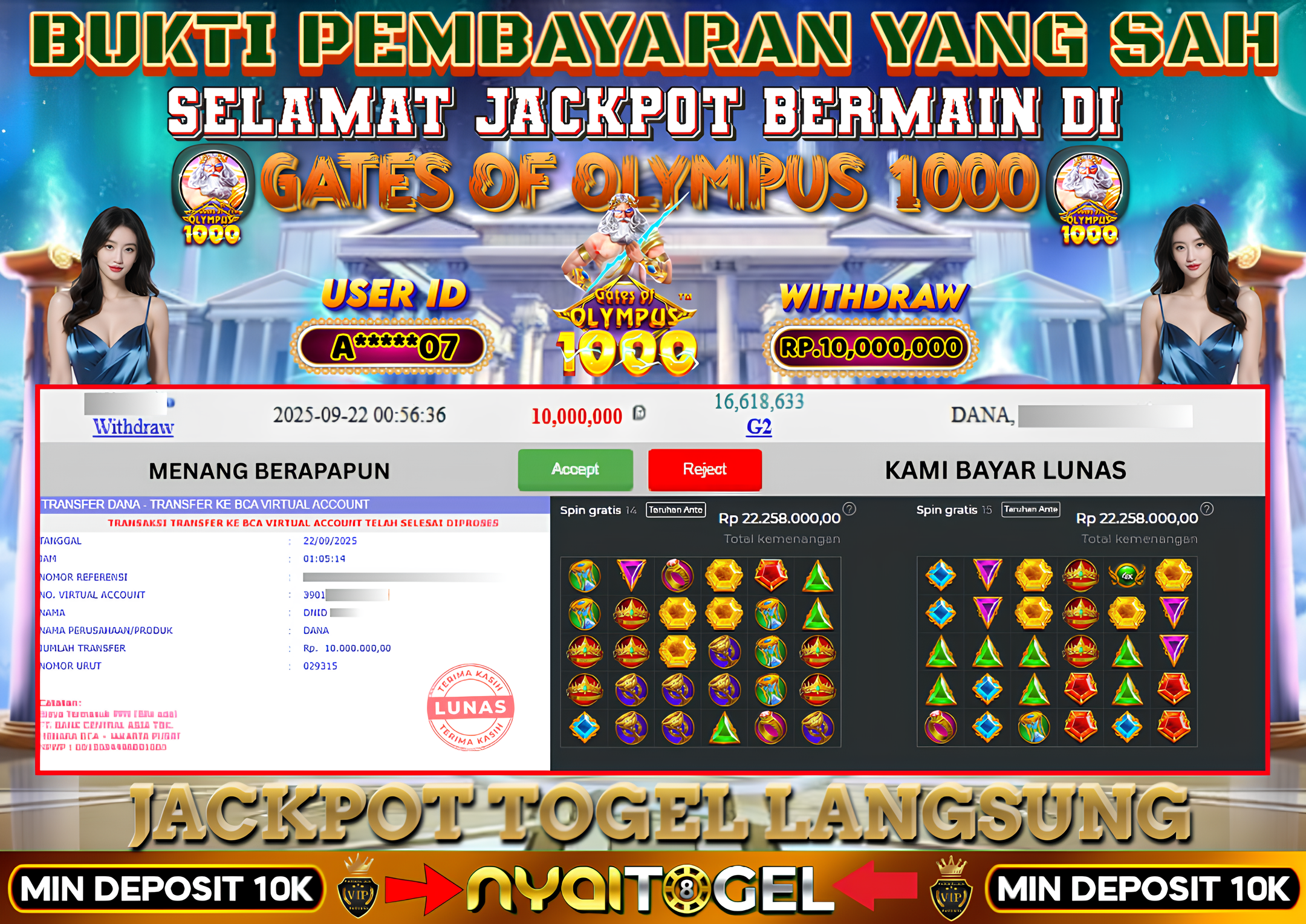 NYAITOGEL Bukti Jackpot Slot