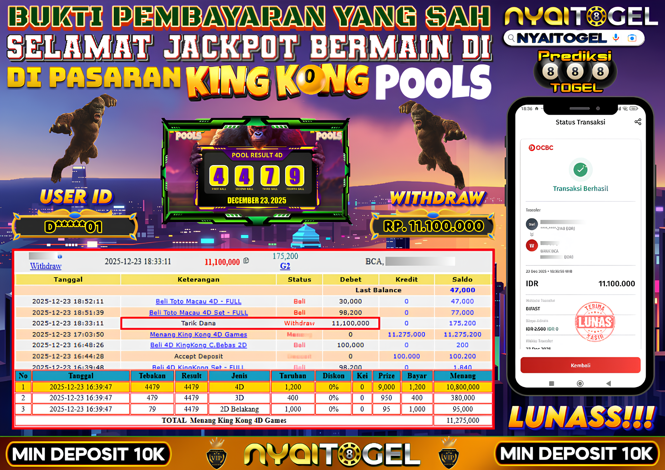 NYAITOGEL Bukti Jackpot Togel